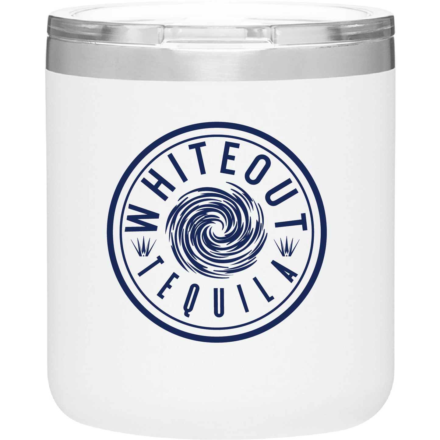 Stainless rocks glass Insulated 12oz with Lid