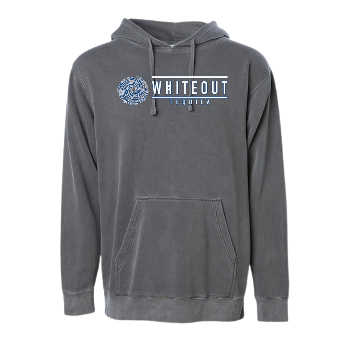 White Out Tequila French Terry Hoodie - Agave Charcoal