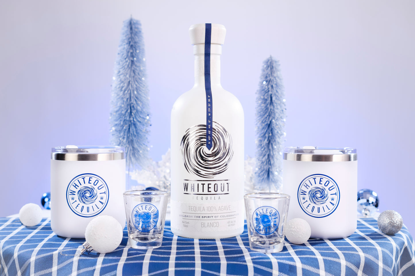 Collector's Celebration Pack - Whiteout Tequila with Premium Rocks & Shot Glasses