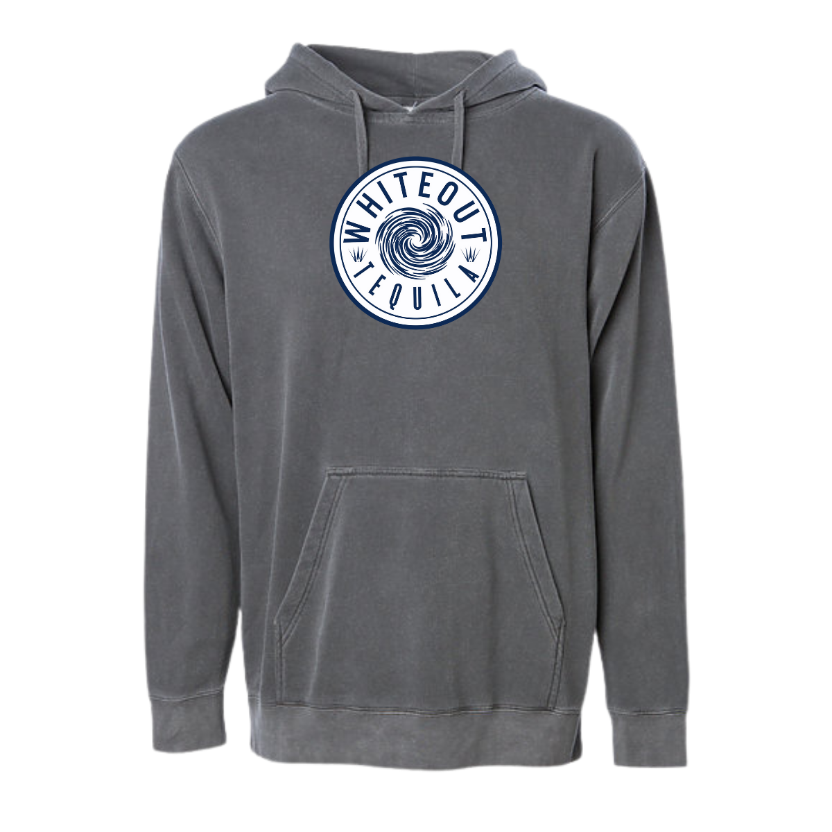 White Out Tequila French Terry Hoodie - Agave Charcoal