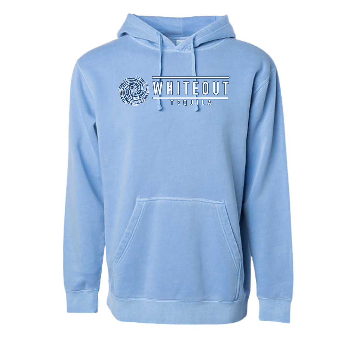 White Out Tequila French Terry Hoodie - True Blue Spirit