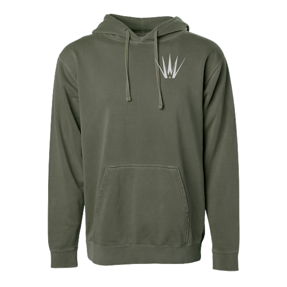 White Out Tequila French Terry Hoodie - Agave Grove Olive