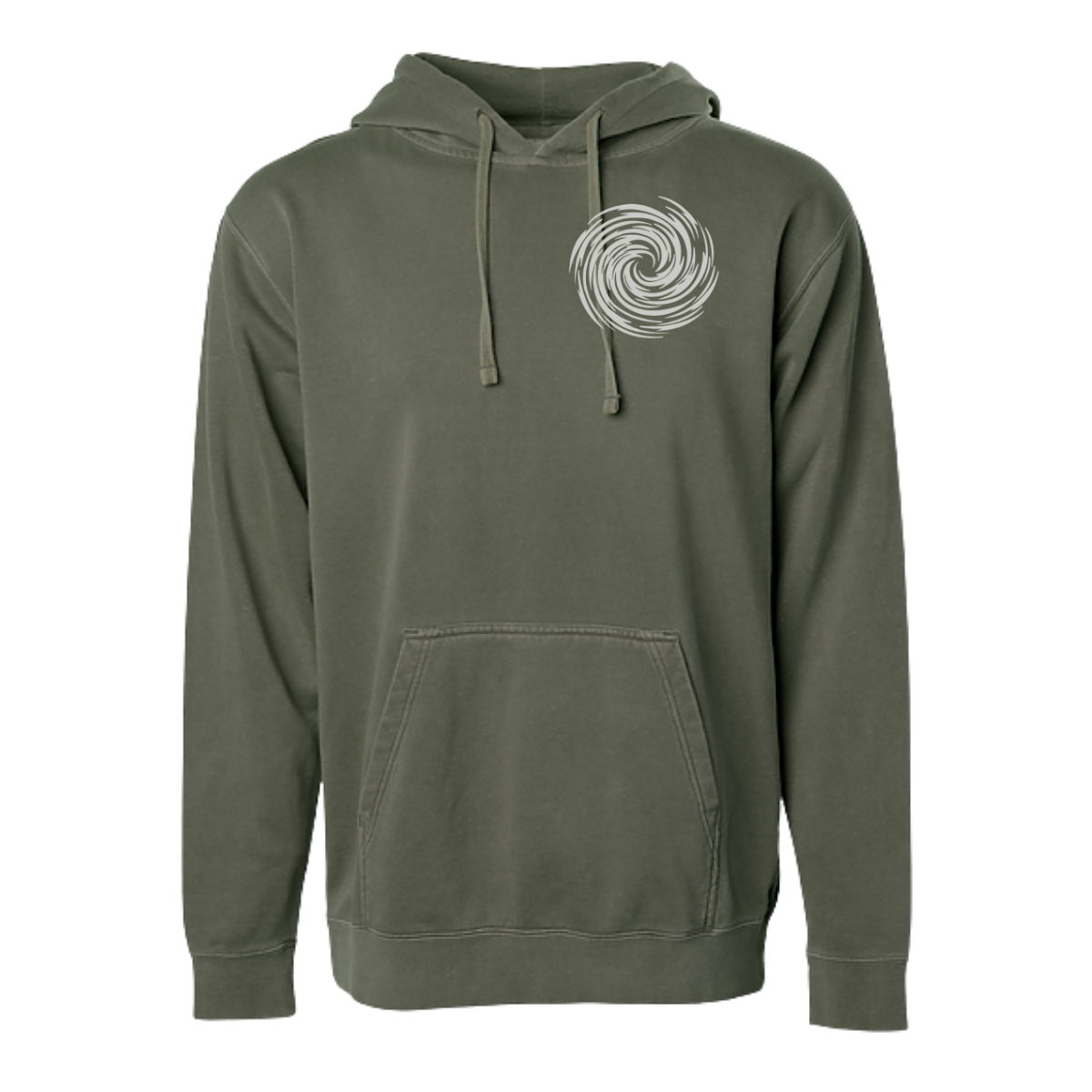 White Out Tequila French Terry Hoodie - Agave Grove Olive