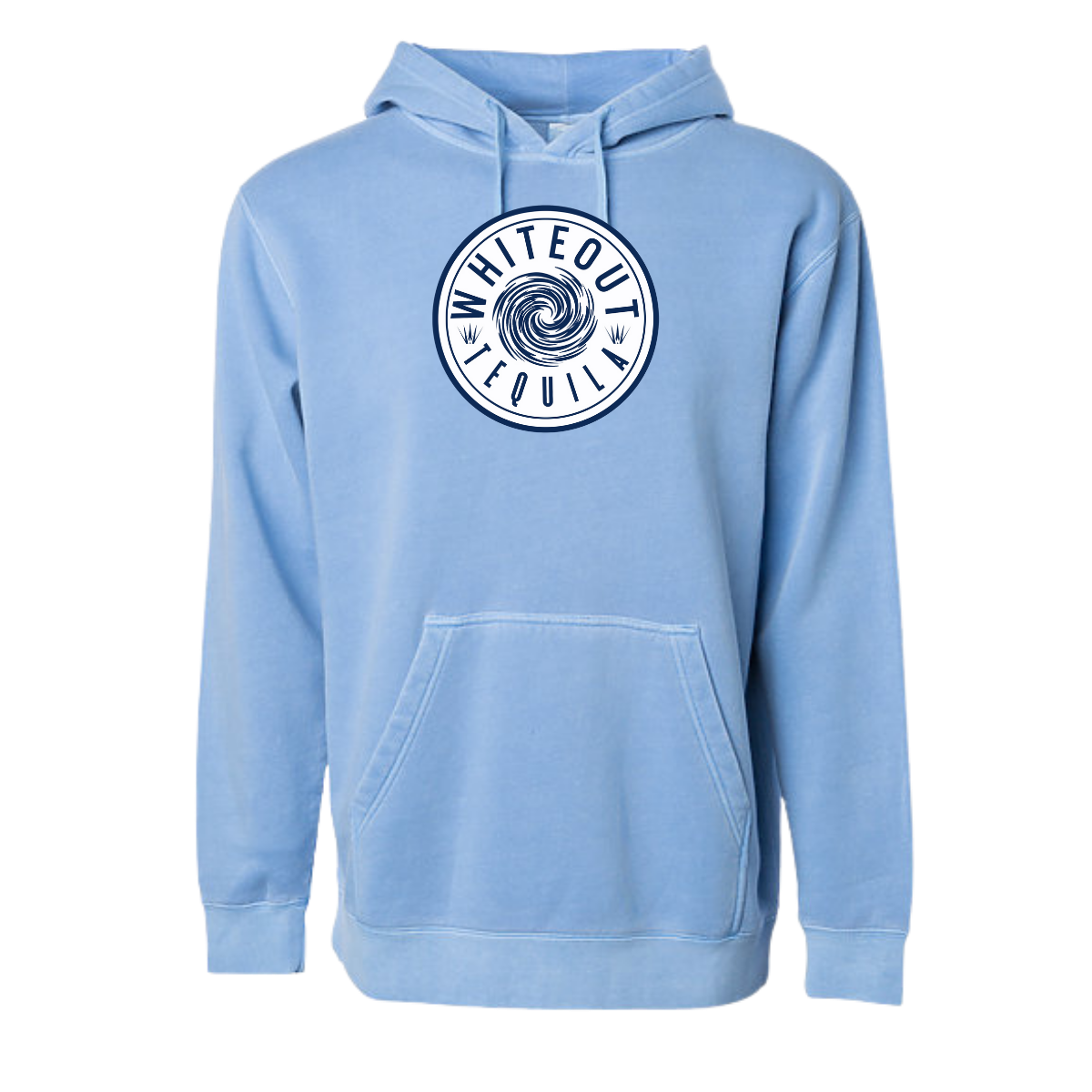 White Out Tequila French Terry Hoodie - True Blue Spirit